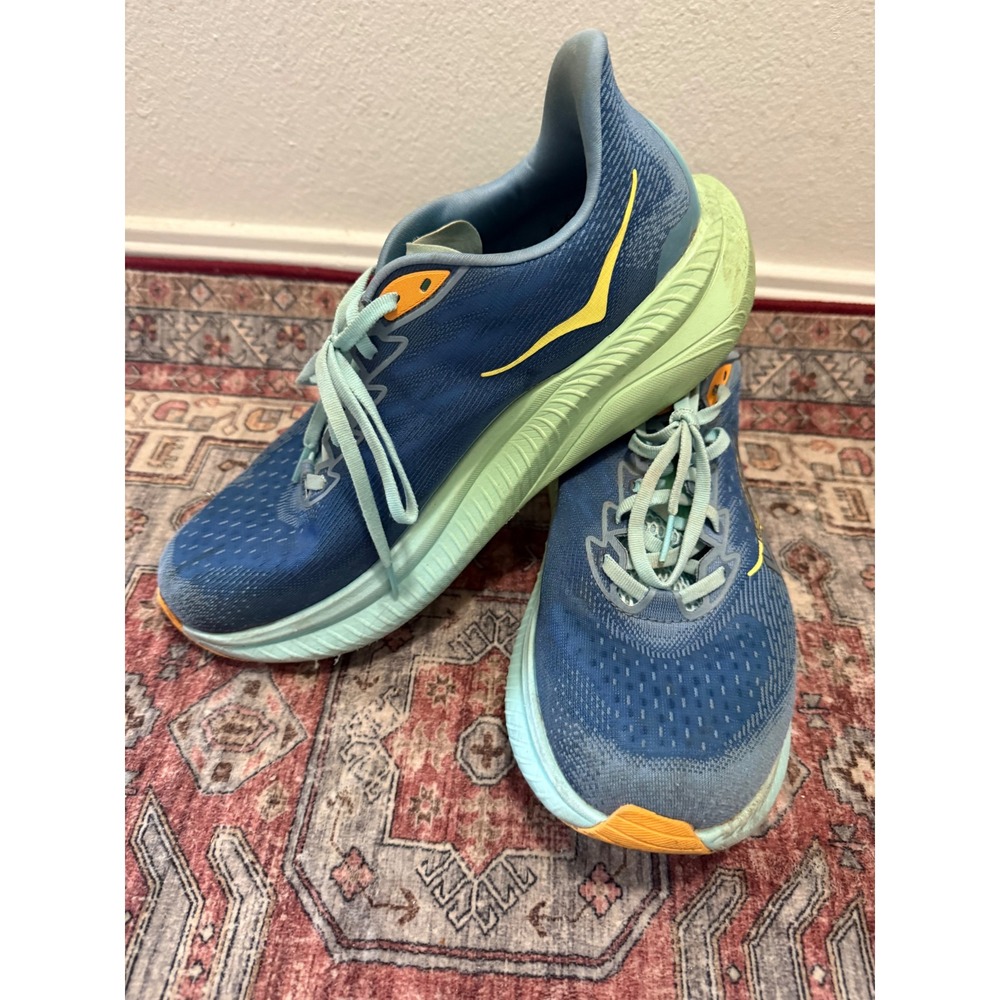 Hoka Mach 6 Wide Mens 10.5 Running Shoes Dusk Deep Water Blue 1147833 DDW - Picture 2 of 7